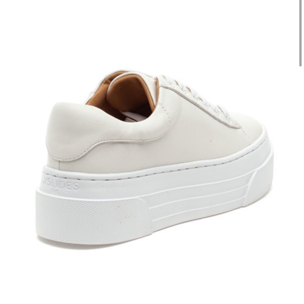NWT J/SLIDES AMANDA White Leather Sneaker - Picture 3 of 15